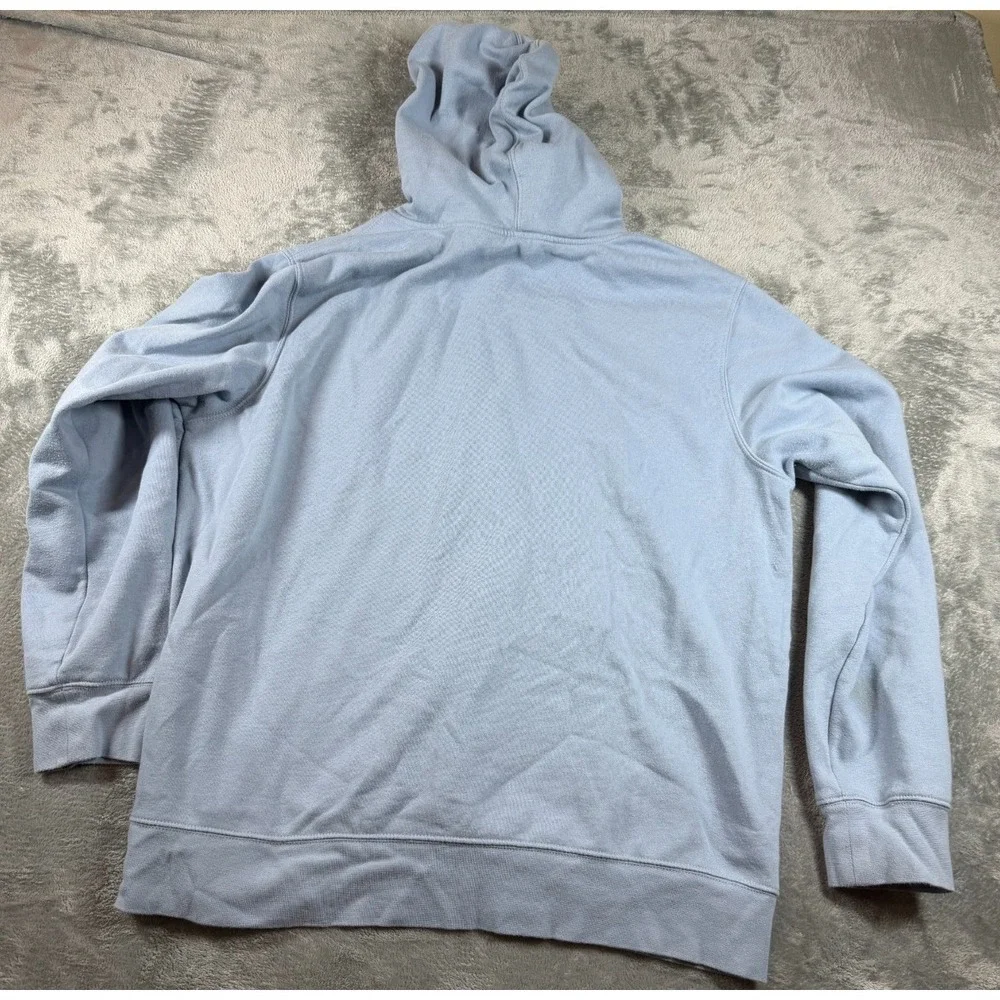 The North Face Pullover Hoodie Mens XL Light Blue Logo Sweatshirt